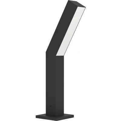 Afbeelding van EGLO Ugento Sokkellamp Staande lamp Buiten Padverlichting LED 36 cm Zwart/Wit