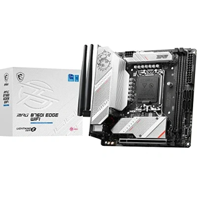 Afbeelding van MSI MPG B760I EDGE WIFI Moederbord Socket Intel 1700 Vormfactor Mini ATX chipset Intel® B760