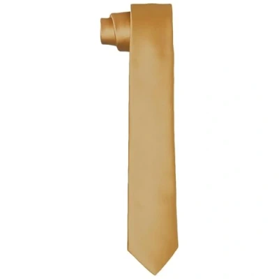 Afbeelding van DonDon Handgemaakte stropdassen voor heren, zijdelook, 6 cm, Goud