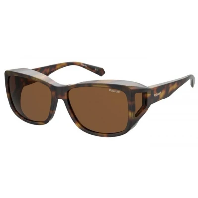 Afbeelding van Polaroid PLD 9016/S Suncover Havana Frame/Brown Glasses Zonnebril