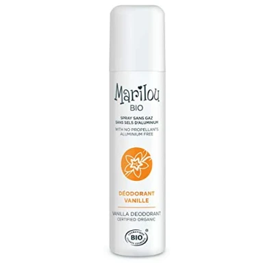 Afbeelding van Marilou Bio Deospray Vanilla Deodorant zonder gas en aluminium uit de serie Classic voor dames heren subtiele delicate geur gemaakt in Frankrijk 75 ml