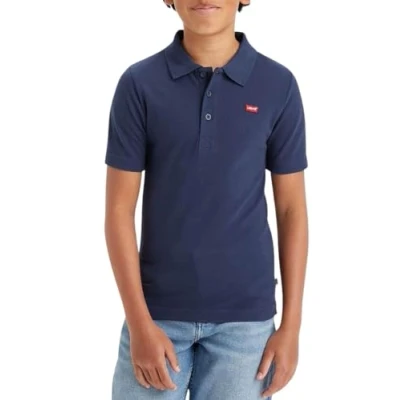 Afbeelding van Levi&#039;s Batwing Polo T shirt voor kinderen Boy&#039;s 6A Blauw / Dress Blues