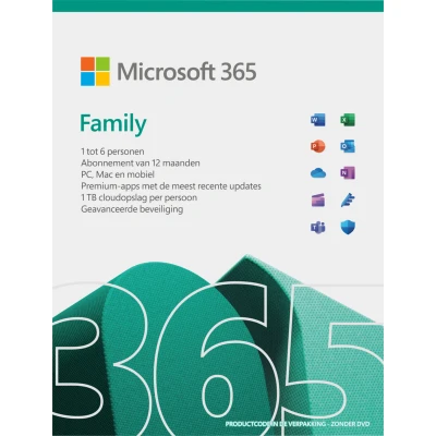 Image de Microsoft Office 365 Famille NL Abonnement 1 an