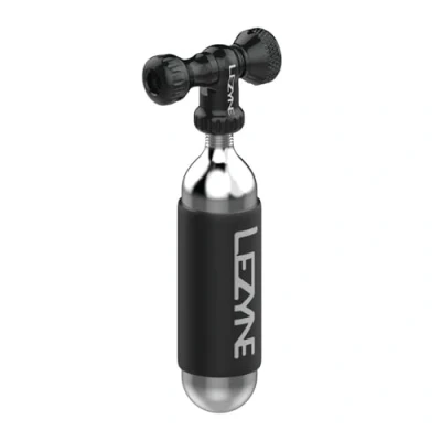 Afbeelding van Lezyne Control Drive co2 Pomp Geschikt voor Presta en Schrader Ontworpen patronen 25G fietspomp Handpomp Zwart