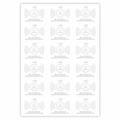 Afbeelding van Set van 18 stickers voor alarmsysteem, binnenstickers, 5 x 3,5 cm, let op het object is verzekerd met alarm, raamglas, deur, transparant, hin365