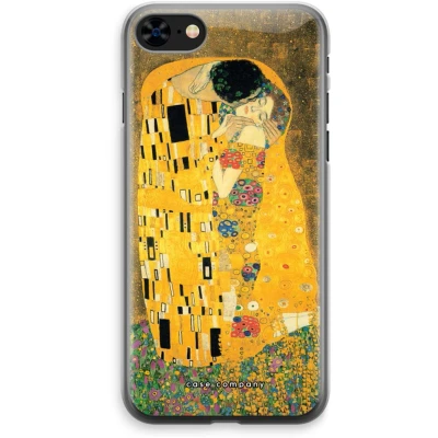 Afbeelding van Case Company® hoesje geschikt voor iPhone 8 Der Kuss Soft Cover Telefoonhoesje Bescherming aan alle Kanten en Schermrand