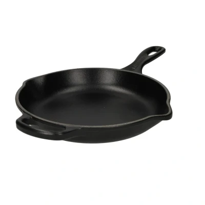 Afbeelding van Le Creuset Gietijzeren Ronde Skillet In Mat Zwart 23cm