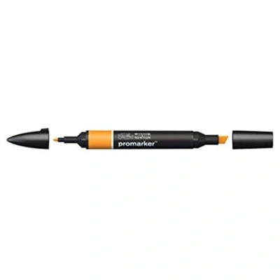 Afbeelding van Winsor &amp; Newton 0203195 Promarker, professionele layoutmarker 2 punten, fijn en breed voor tekeningen, ontwerp lay outs Amber