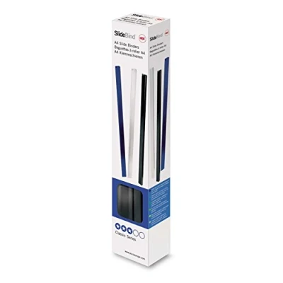 Afbeelding van GBC klemstrips A4 7 mm zwart 25 stuks
