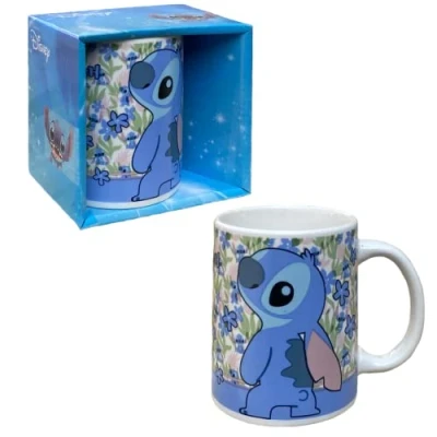 Afbeelding van Disney Stitch Koffiemok, keramische mok, Tropical Design cadeau voor volwassenen en tieners