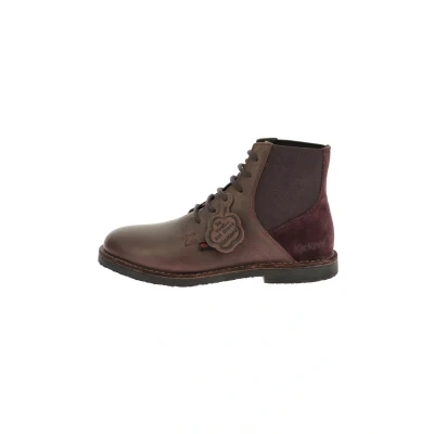 Afbeelding van Kickers LITI Veterboots, Dames, Maat: 37, Marron Leer