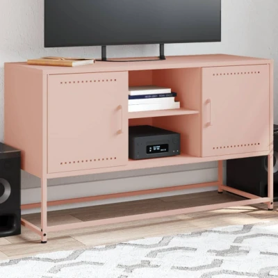 Afbeelding van Hoge kast 36x39x123 cm staal roze