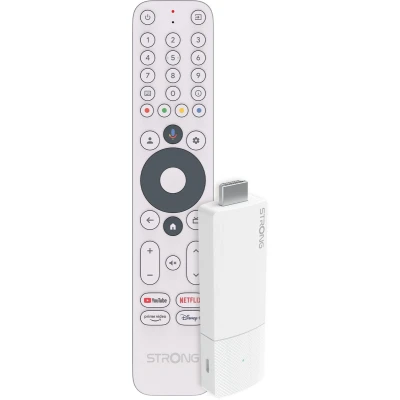 Afbeelding van STRONG Streaming Box Android TV 4K UHD LEAP AIR Google HDMI Stick Chromecast ingebouwd stemassistent compatibel Dolby Atmos eenvoudig te installeren stickformaat