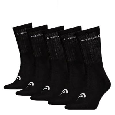 Image de HEAD Lot de 5 paires chaussettes unisexes All Sports, Noir, 43 46 EU