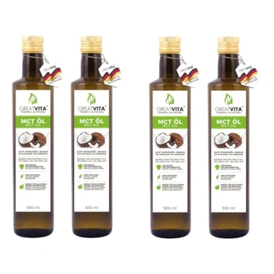 Afbeelding van GreatVita MCT Kokosolie 2 liter Hoogwaardige C8 en C10 vetzuren 70% caprylzuur 30% caprinezuur