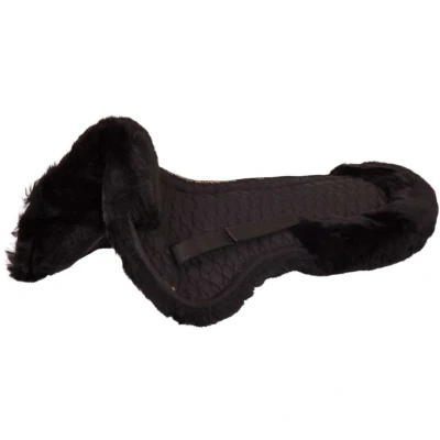 Afbeelding van BR Zadelonderlegger Wervelkanaal Rand Sheepskin Zwart Full