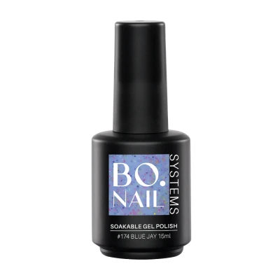 Afbeelding van BO.NAIL SYSTEMS BO Soakable Gel Polish #174 Blue Jay 15ml Blauw