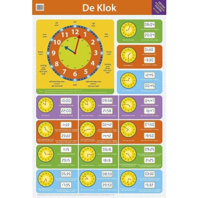 Afbeelding van Educatieve poster De Klok