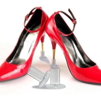 Afbeelding van Hakbeschermers Hakken beschermen Hak noppen Transparant Schoenverzorging Schoen accessoire 2 paar van Heble@
