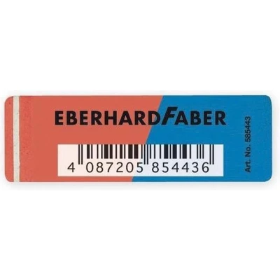 Afbeelding van Eberhard Faber gum voor inkt en potlood rood/blauw