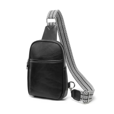 Afbeelding van Miss Lulu heuptas voor dames, zwart.