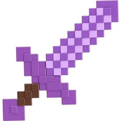 Afbeelding van mattel Minecraft Collectie gevechtsaccessoires voor rollenspel in pixeldesign (stijlen kunnen variëren), HTL93