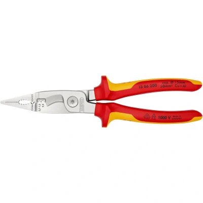Afbeelding van Knipex 13 86 200 elektro installatietang VDE