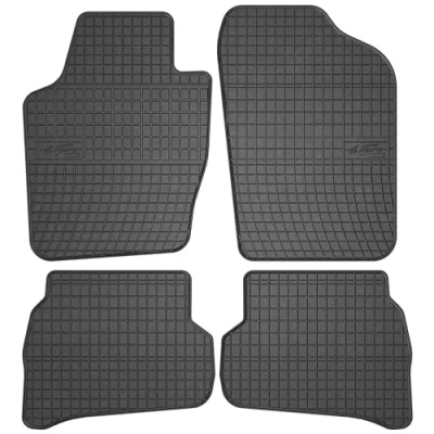 Afbeelding van M MOTOS Rubberen vloermatten voor Volkswagen Polo V 2009 2017 Verbeter je reiscomfort met de zwarte antislip mat auto en automat alle weersomstandigheden, bescherming tegen vuil