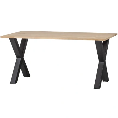 Afbeelding van WOOOD Tablo Tafel met Alkmaar Poot Eiken/Metaal 75x160x90