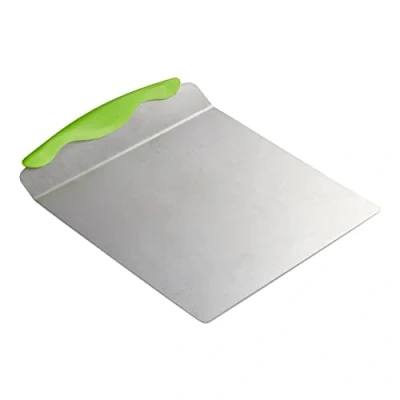 Afbeelding van Relaxdays taartschep rvs taartplaat 20 x 24 cm met handvat pizzaschep groot