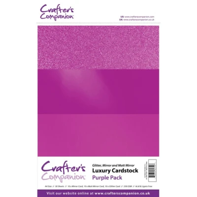 Afbeelding van Crafter&#039;s Companion Luxury Cardstock Purple Pack A4