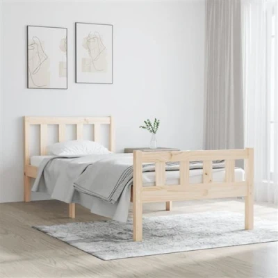 Afbeelding van Bedframe massief hout 75x190 cm Small Single