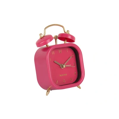 Afbeelding van Karlsson Wekker Metallic Glam Vierkant Dark pink