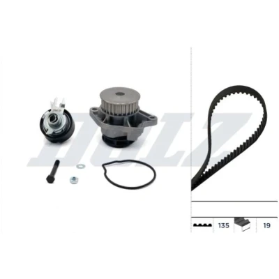 Afbeelding van DOLZ KD053 Waterpomp + Distributieriem Set 135 VOLKSWAGEN: Lupo / 3L, Polo III Hatchback, SEAT: Ibiza 2, Arosa