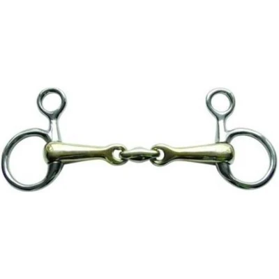 Afbeelding van HKM Bit Argentaan 16mm met Edelstaalringen 40mm 13,5cm Agradi.be