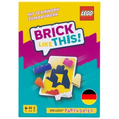 Afbeelding van Asmodee Brick Like This! Het officiële Lego partyspel snel en grappig bouwspel voor gezinnen, kinderen, jongeren volwassenen 15 minuten, 2 8 spelers vanaf 7 jaar, versie