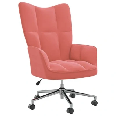 Afbeelding van vidaXL Relaxstoel fluweel roze