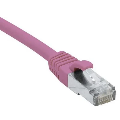 Afbeelding van Exertis Connect Patchkabel S/FTP (PiIMF), Cat 6A (EIA/TIA), roze, 1,5 m met bijzonder smalle knik... (S/FTP, CAT6a, 1.50 m), Netwerkkabel