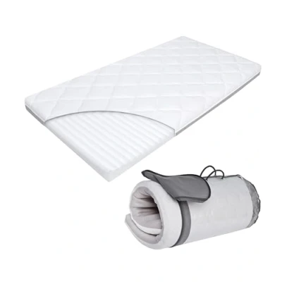 Afbeelding van reisbedmatras voor baby&#039;s, 120 x 60 cm, reismatras kinderen, reisbed, transporttas, inclusief babymatras Oeko Tex gecertificeerd**