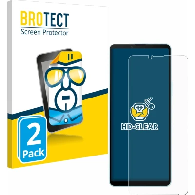 Afbeelding van BROTECT Screenprotector voor Sony Xperia 10 VI Folie Beschermfolie transparant (2 Stuks)