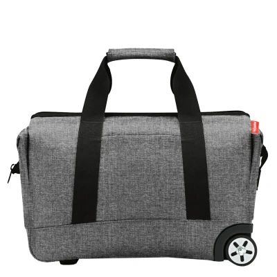 Afbeelding van Reisenthel Allrounder Trolley Reiskoffer Reistas Op 2 Wielen 30L Twist Silver Grijs