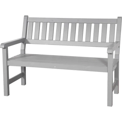 Afbeelding van SenS Line Bordeaux Tuinbank 126cm 2 zits Grijs
