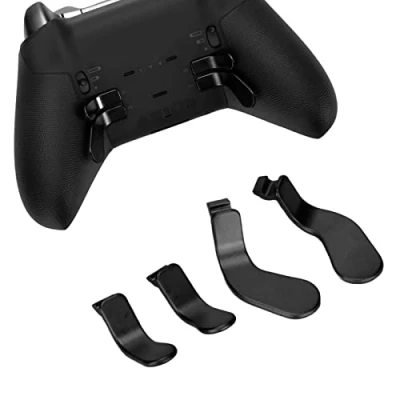 Afbeelding van Voor reserveonderdelen van metaal de Controller Xbox One Elite Series 2, model 1797, inclusief 4 stuks roestvrij staal (zwart)