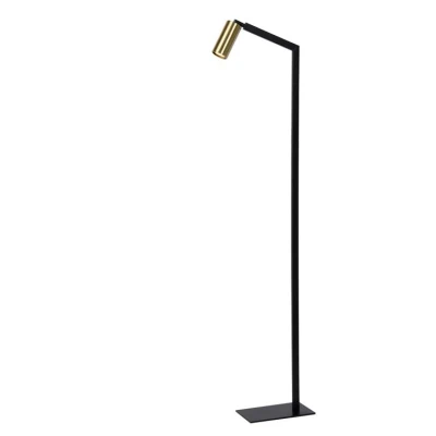 Afbeelding van Lucide Vloerlamp Sybil Zwart/messing Zwart