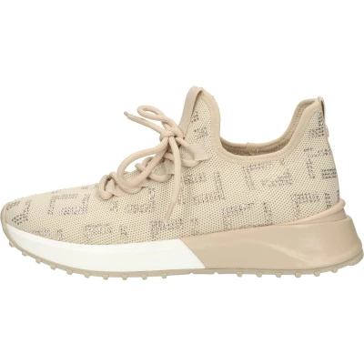 Afbeelding van La Strada LOW Sneakers laag, Dames, Maat: 39, Beige Textiel