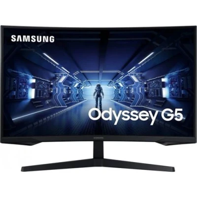 Image de Ecran PC Gaming Samsung Odyssey G5 C27G55TQWR Incurvé WQHD Noir
