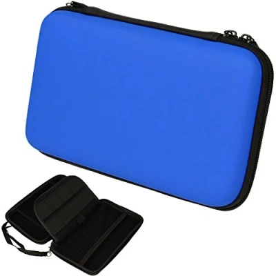 Afbeelding van TECHGEAR Nintendo 2DS XL hoes, robuuste beschermhoes, transporttas, compatibel met + games accessoires [blauw]
