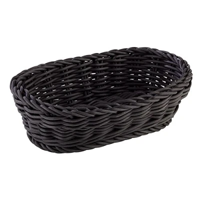 Afbeelding van APS Ovale mand &quot;Profi Line&quot;, gevlochten van polypropyleen, afmetingen: 19 x 12 cm, hoogte 6 kleur: zwart