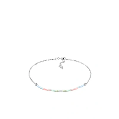 Afbeelding van Elli Summer Style Enkelbandjes, Dames, Maat: 22, Silber
