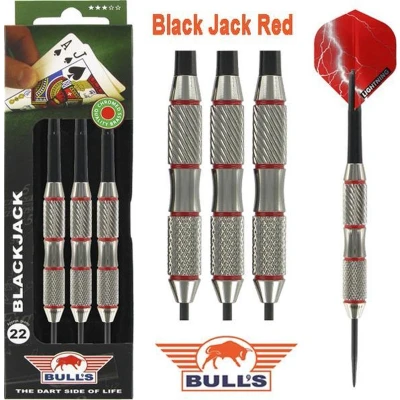 Afbeelding van Bull&#039;s Black Jack Brass Red Dartpijlen